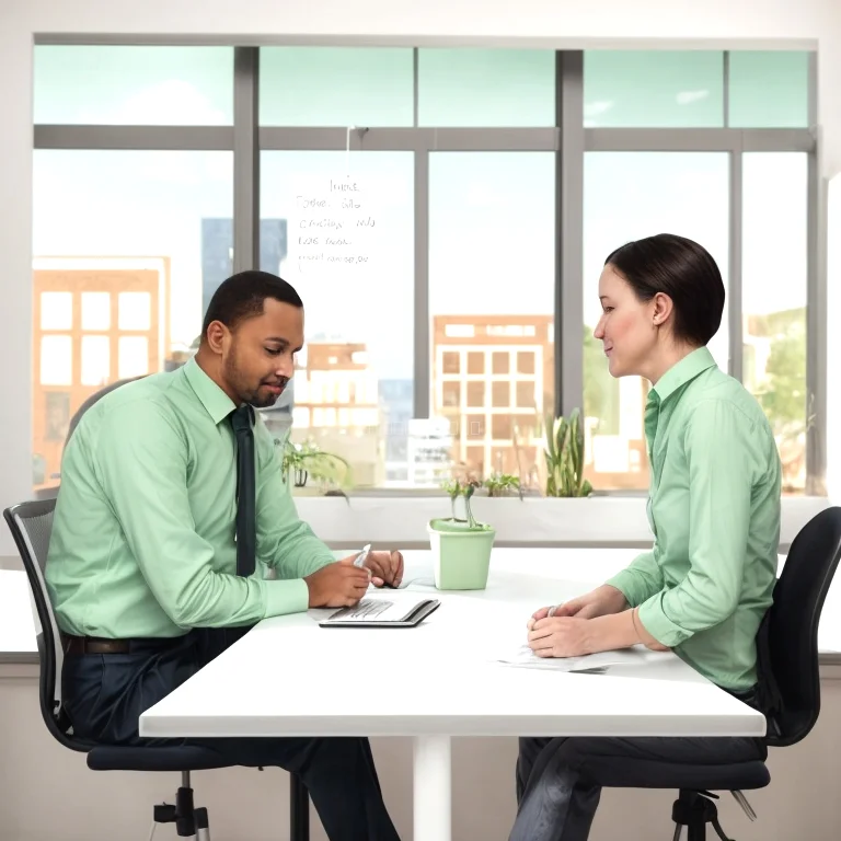 Group workshop in serene conference space